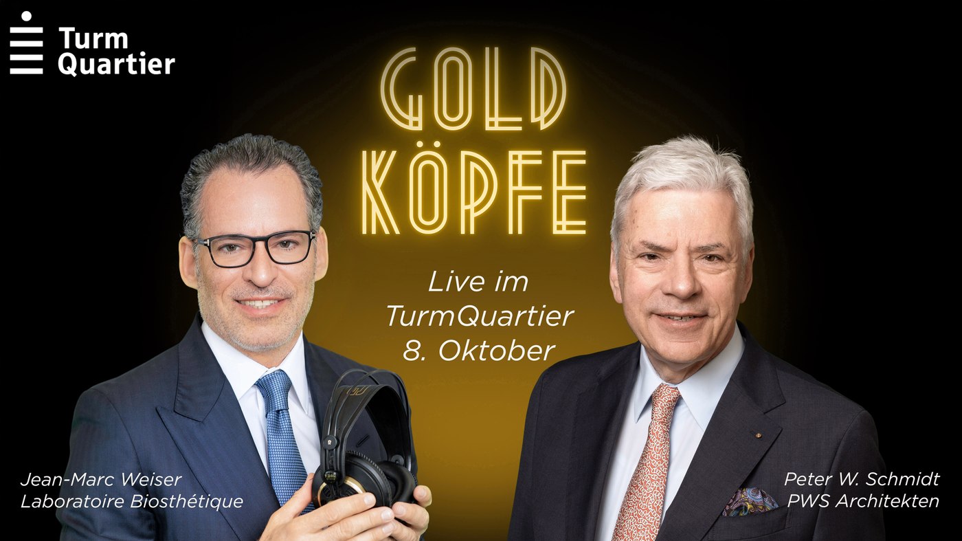 GOLDKÖPFE live im TurmQuartier am 8. Oktober, mit Jean-Marc Weiser und Peter W. Schmidt